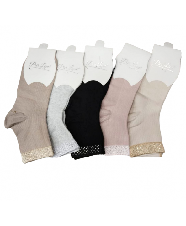 Pier Lone къси чорапи с лъскави орнаменти K3125